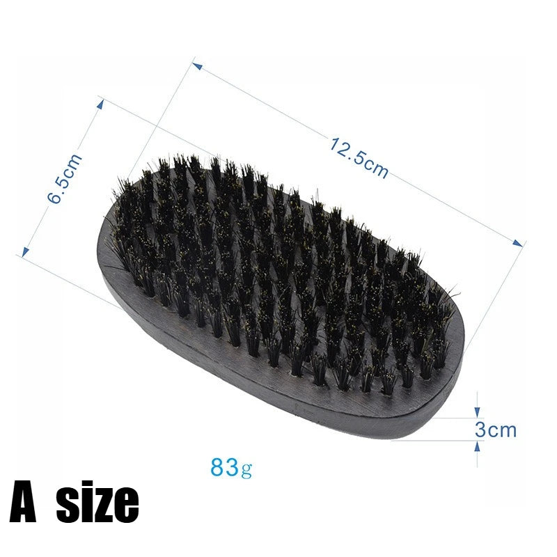 New MAN Hair Brush Boar Bristle For Men's Beard Shaving Comb Face Massage Facial Hair Cleaning Brush Wave Comb Drop Shipping