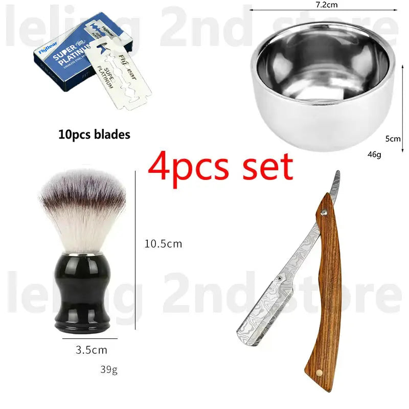 Wooden Handle Shaving Razor | Replaceable Blade Barber Razor for Men