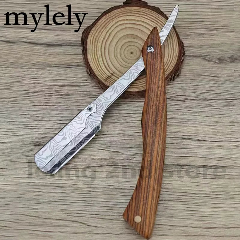 Wooden Handle Shaving Razor | Replaceable Blade Barber Razor for Men