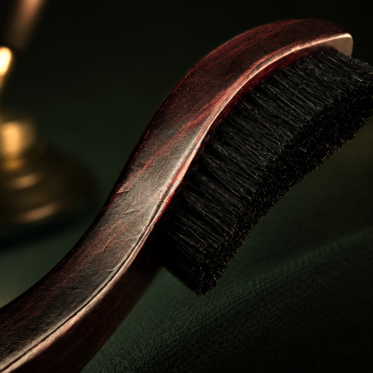Curved Wood Wave Brush | Men's Hair & Beard Grooming Brush