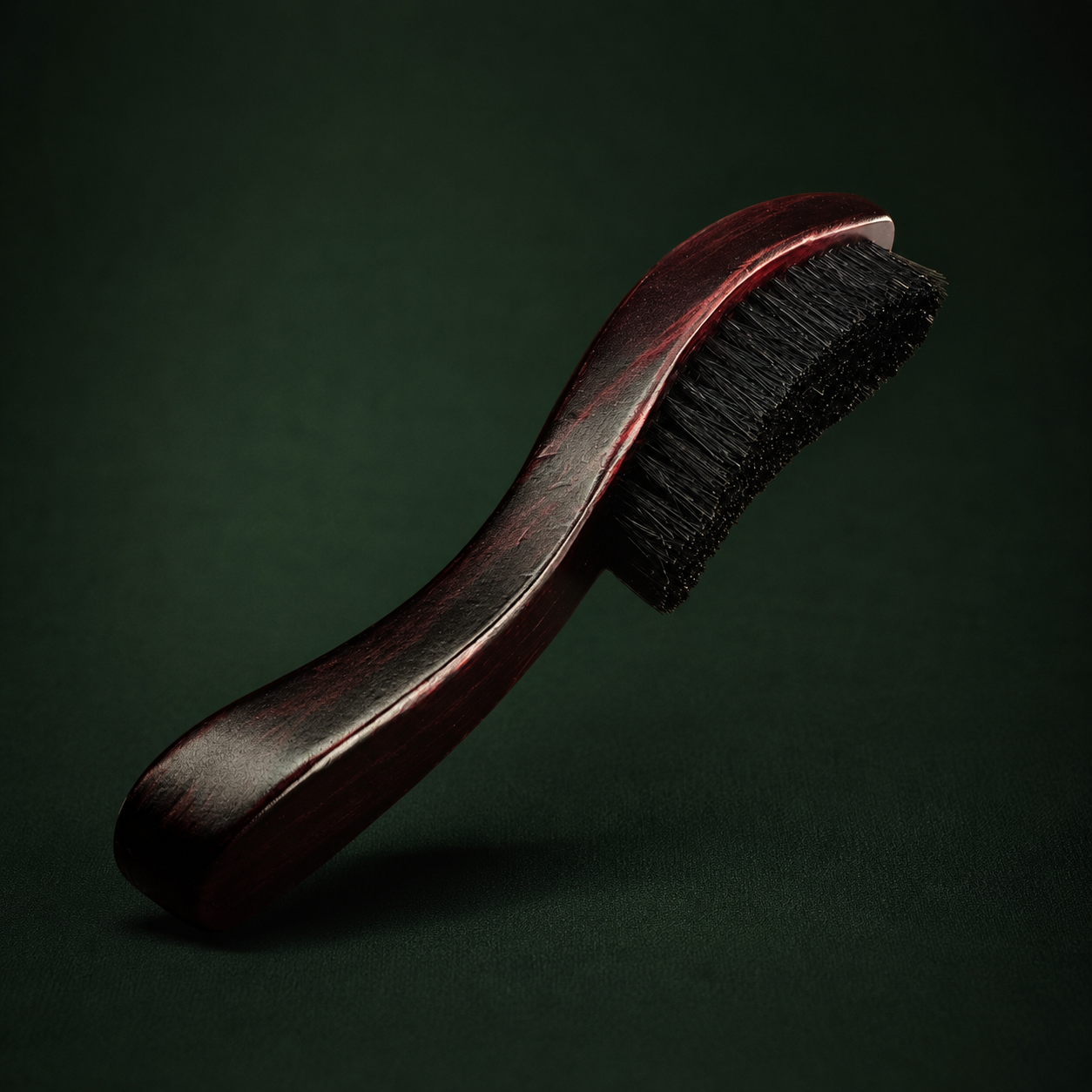 Curved Wood Wave Brush | Men's Hair & Beard Grooming Brush