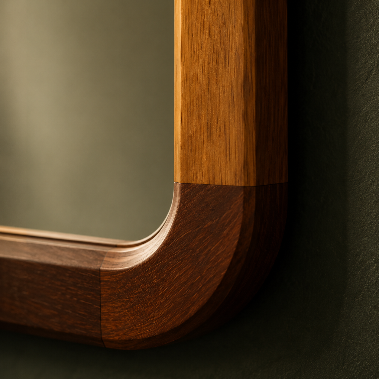 Arched Wall Mirror | Wood Frame Rustic Bathroom & Bedroom Mirror
