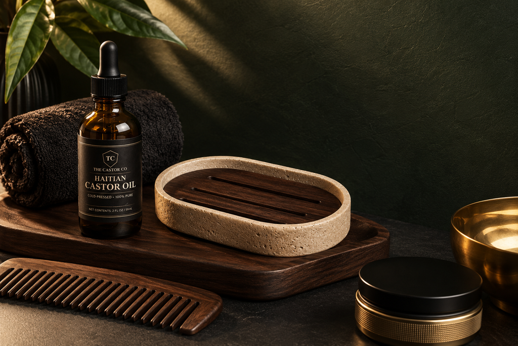 Travertine Stone Soap Dish | Self-Draining Bathroom Accessory