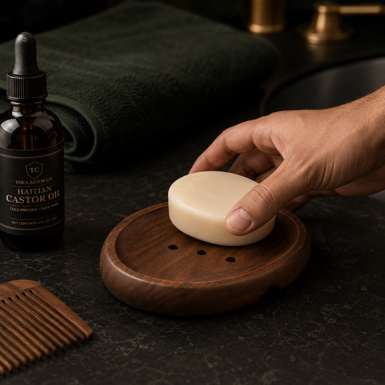 Handmade Walnut Soap Holder | Draining Wood Soap Dish
