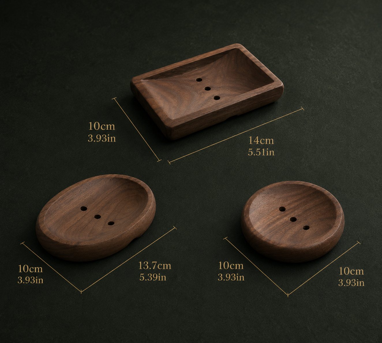 Handmade Walnut Soap Holder | Draining Wood Soap Dish