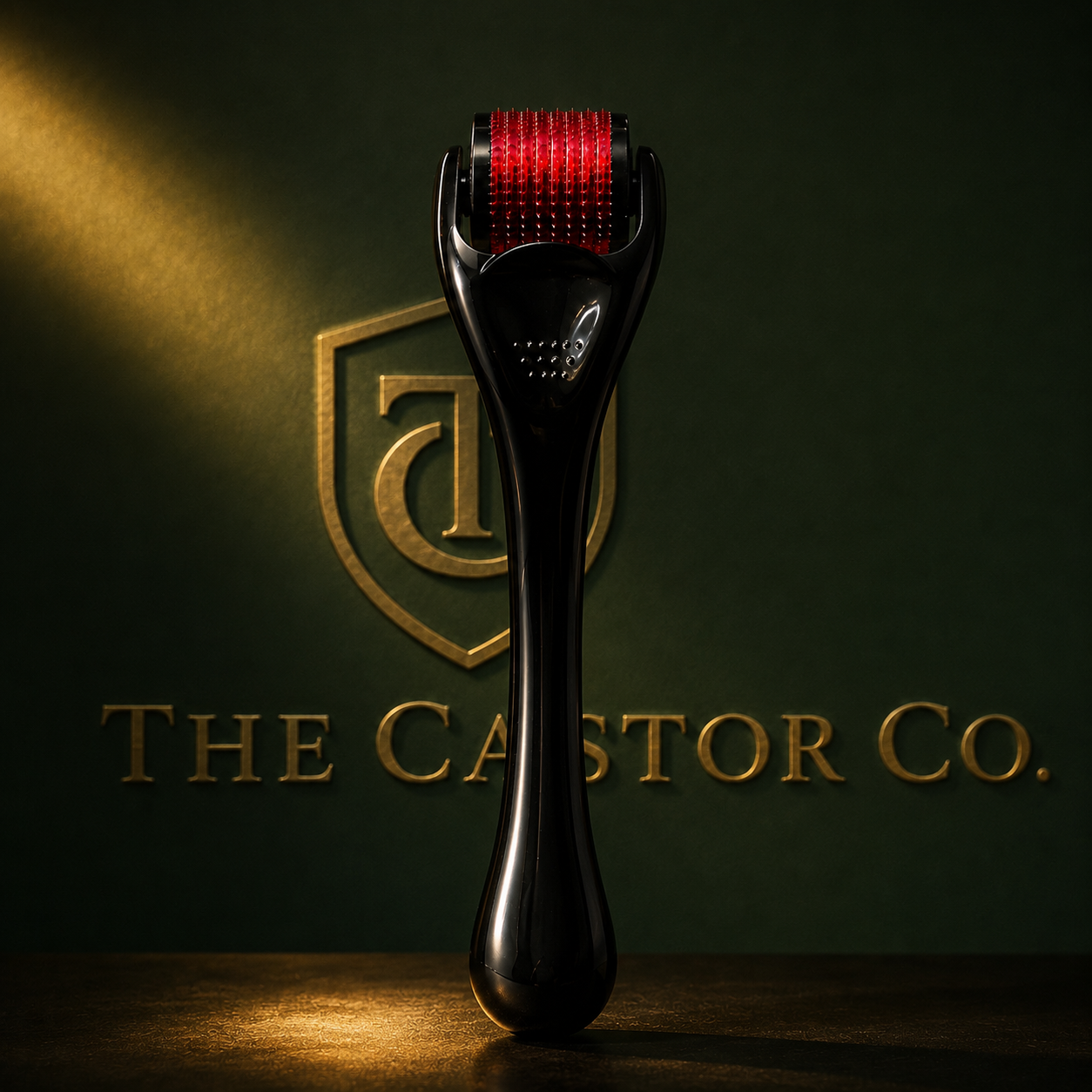 Derma Roller for Face, Scalp & Beard — 0.25mm Titanium Microneedling Roller | The Castor Co